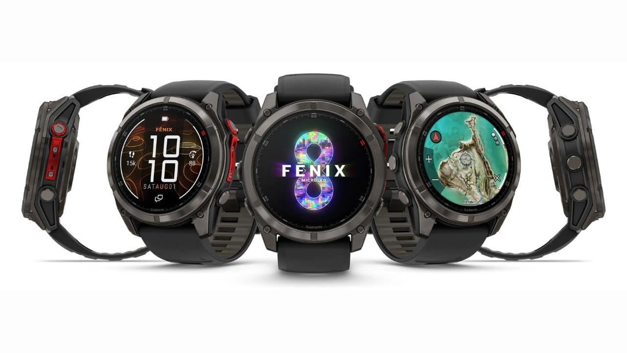 Promotional image showing the Garmin Fenix 8 MicroLED with its official price in the Philippines.