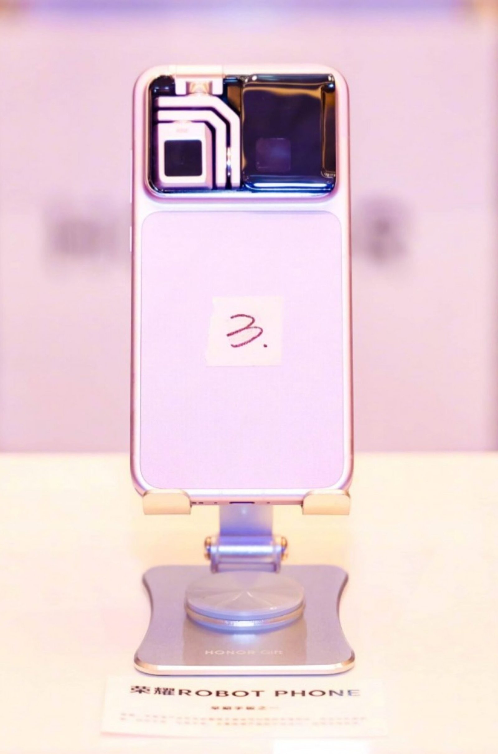 The HONOR Robot Phone in its white color variant