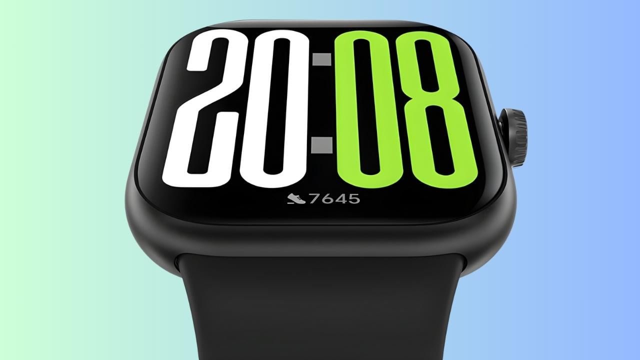 The HONOR Watch X5 shown on its magnetic charging dock.