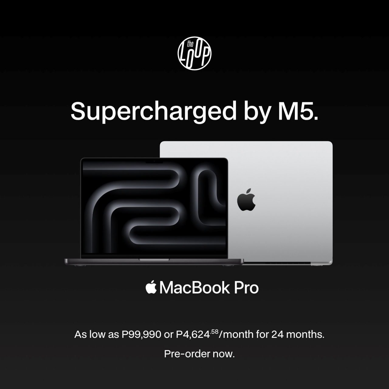 The Loop Ph social media poster for the MacBook Pro M5 pre-order.