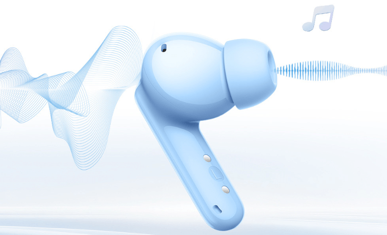 A detailed view of the HONOR Earbuds S showcasing its ergonomic design.