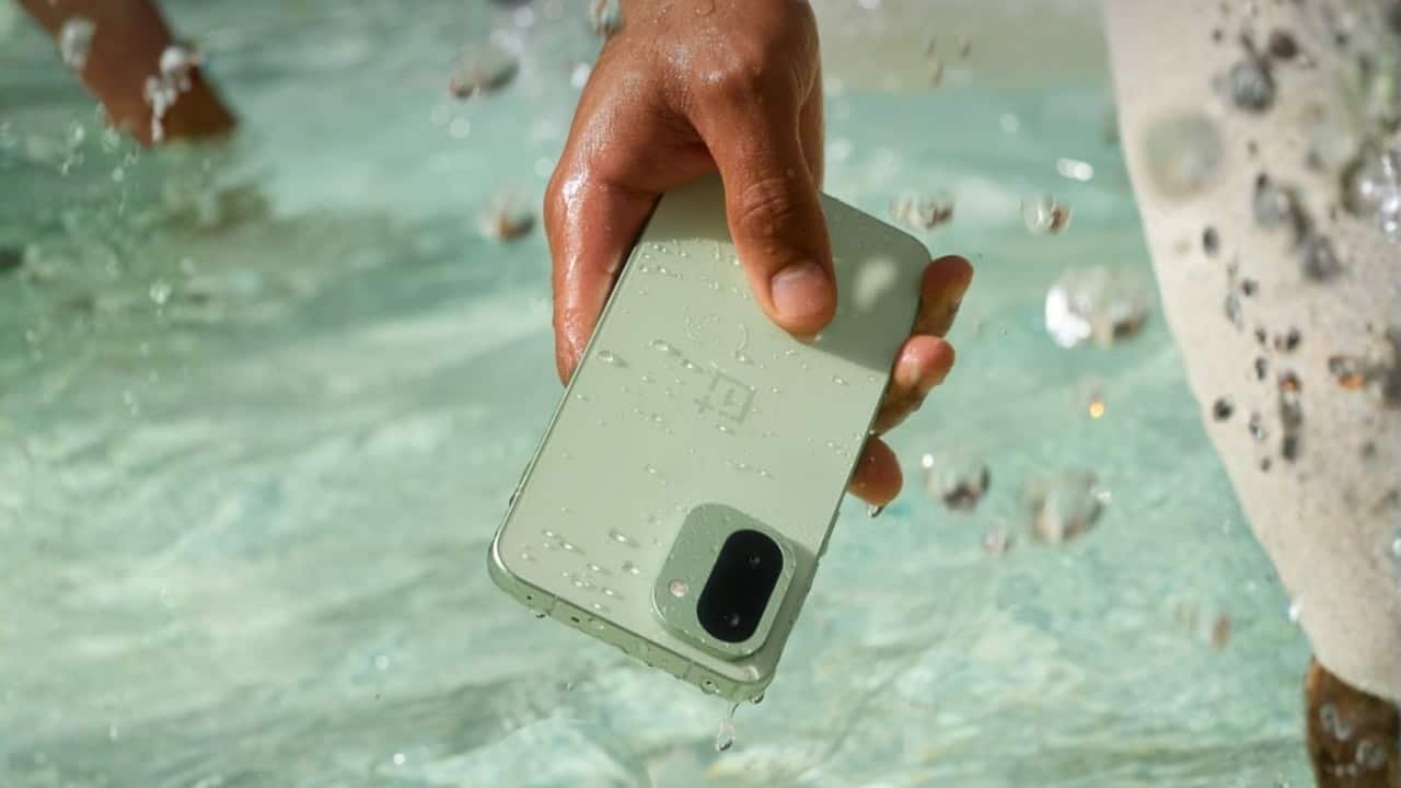 The official promotional image of the OnePlus 15R showcasing its design and screen.