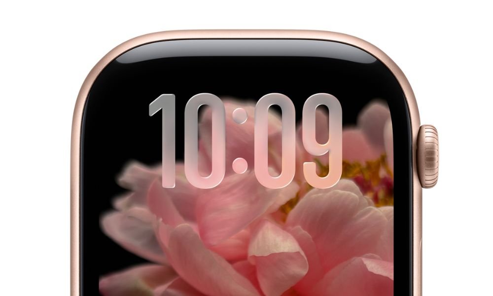 Apple Watch showing the new watchOS 26.2 update interface on its screen.